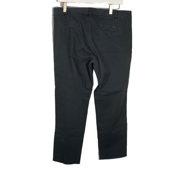 Nili Lotan East Hampton Chino pants charcoal gray women’s 8 slim raw frayed - Picture 3 of 9